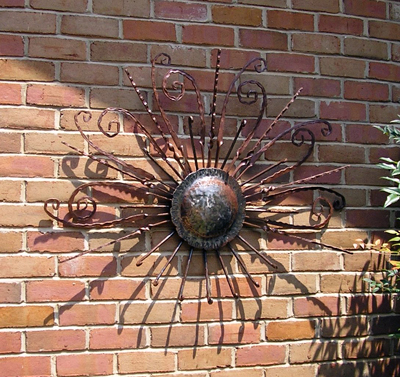 Sun wall sculpture